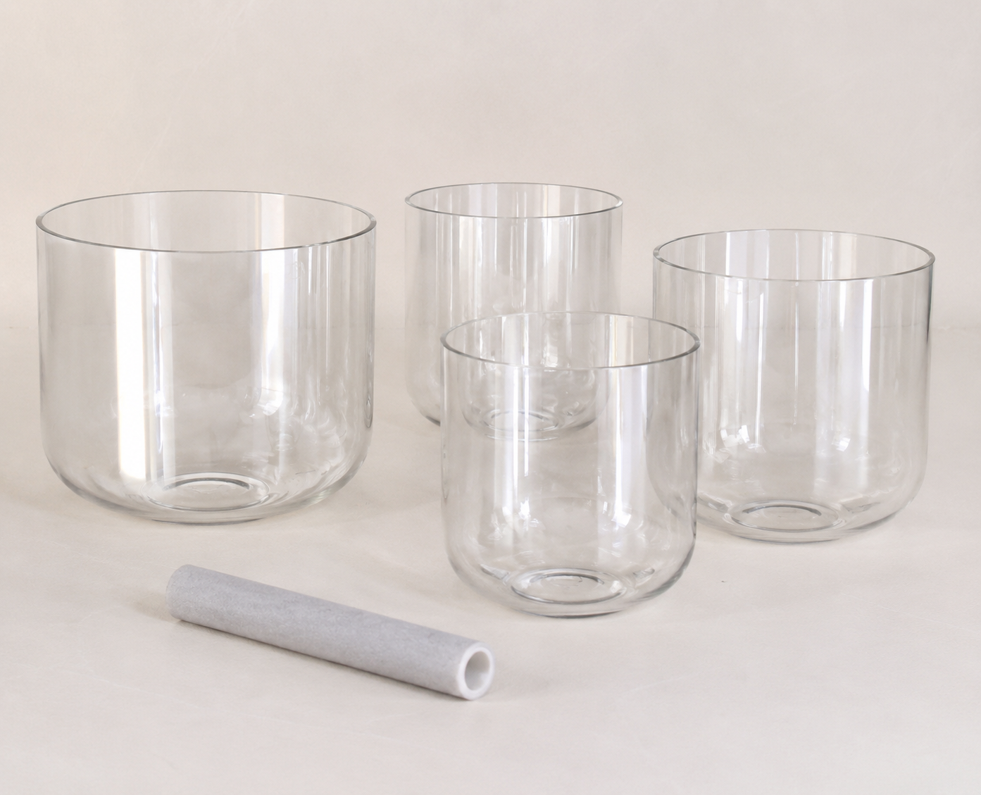 Clear Quartz Crystal Bowls Mystic Meditations and Music